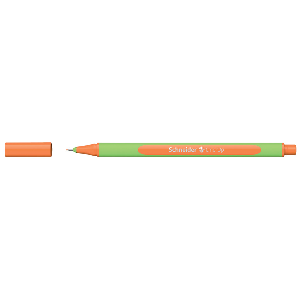 Marker, Markerstift, Textmarker, Orange-Grün, Stift mit Deckel