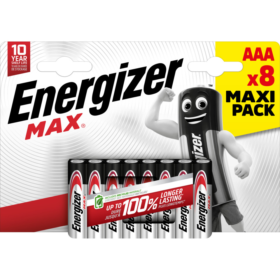 AAA, x8,  Maxi Pack, Batterien, Energetizer