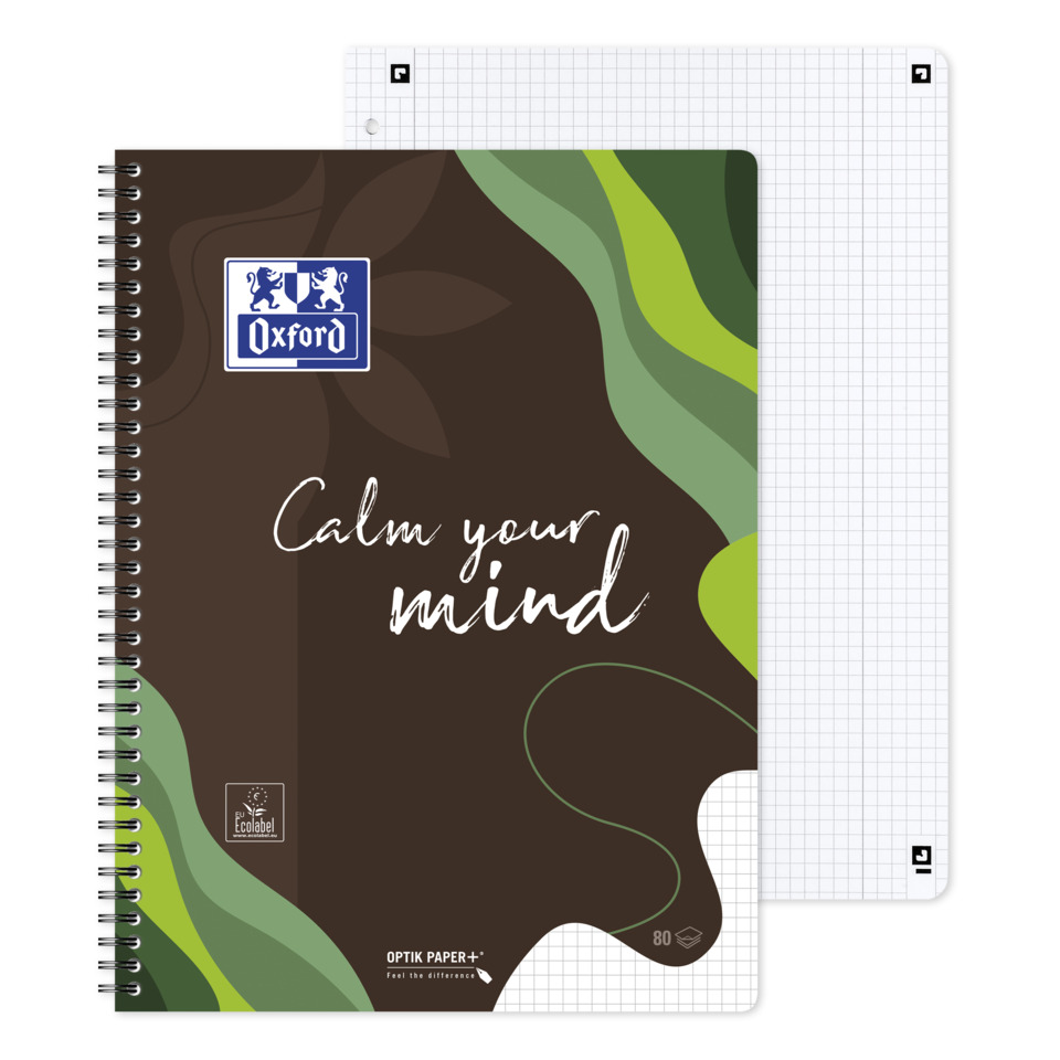 Notizbuch, Spiralbindung, Oxford, Kartenpapier, Calm your mind