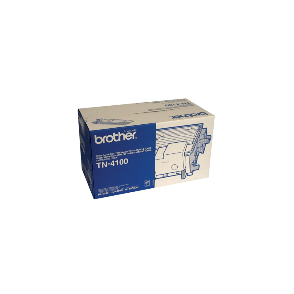 Tonerpatrone, TN-4100, Brother, blaue Verpackung, Drucker-Tonerkassette