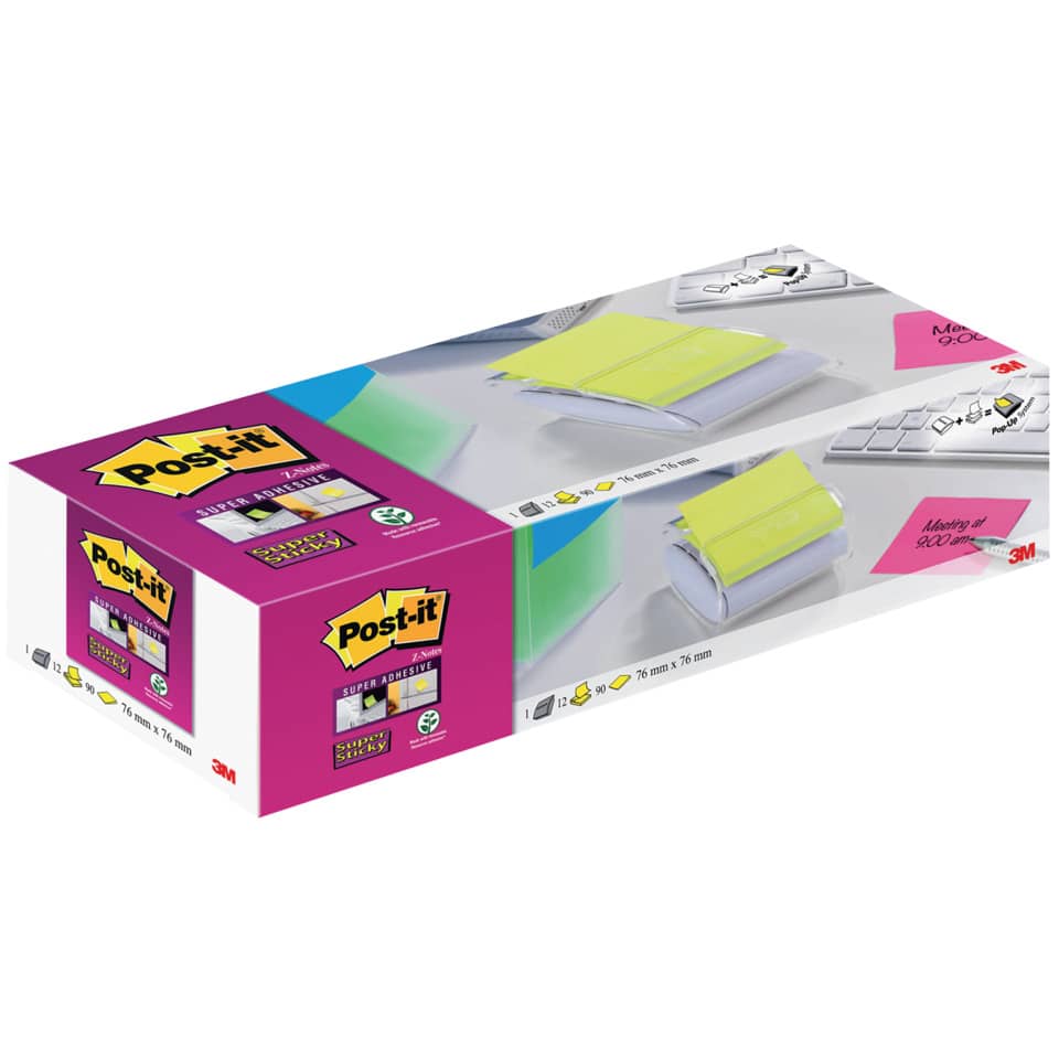 Post-it, Notizpapier, Haftnotizen, Klebepads, Super Sticky