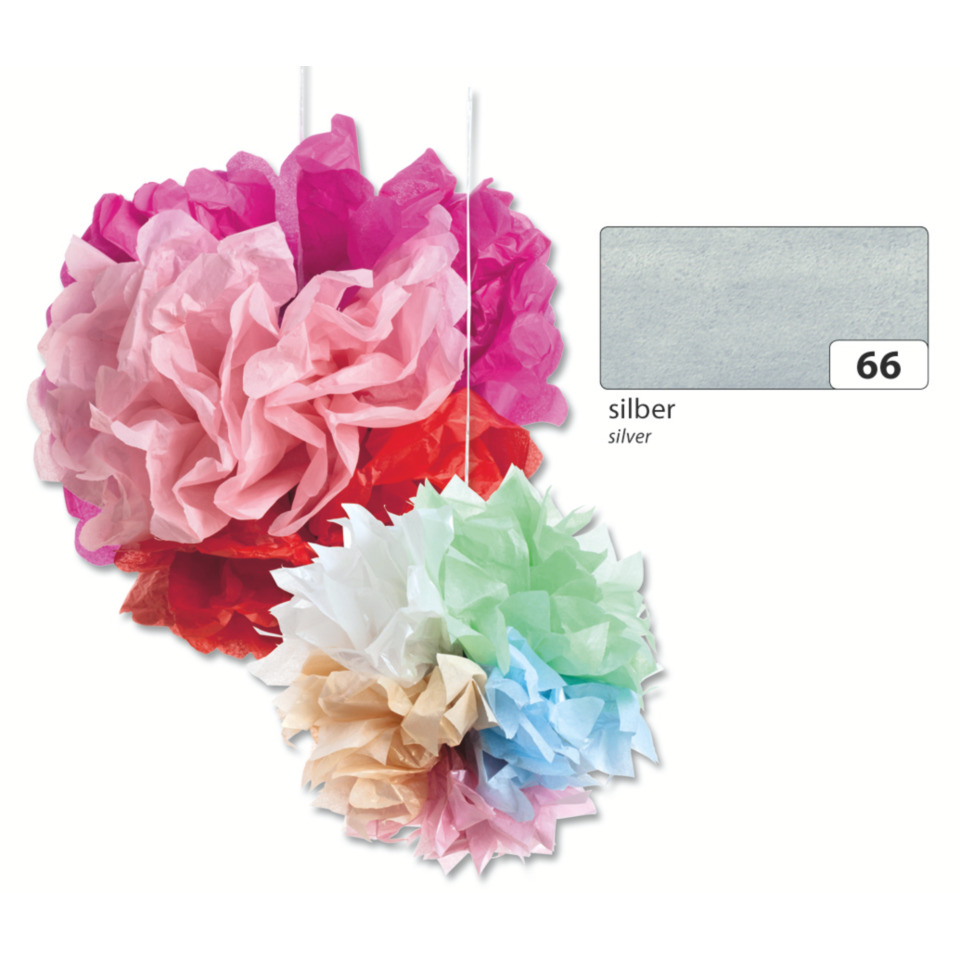 Pompon, Girlande, Dekoration, Papierblumen, Pastellfarben