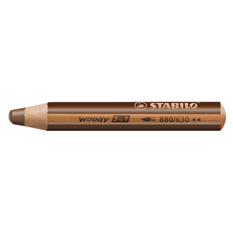 Kreide, Stift, Holzoptik, 3in1, Brillantschimmer