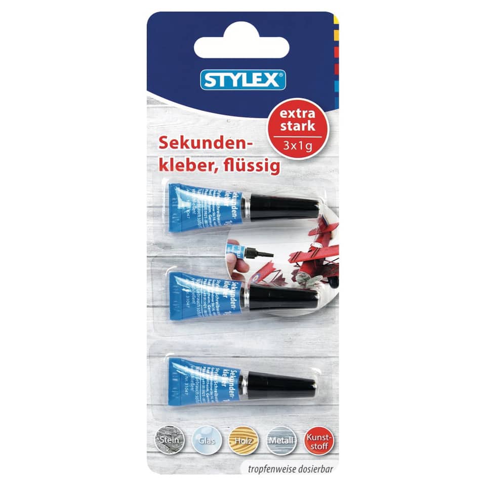 Sekundenkleber, Kleber, Fluessig, Klebersystem, Trockenzeit