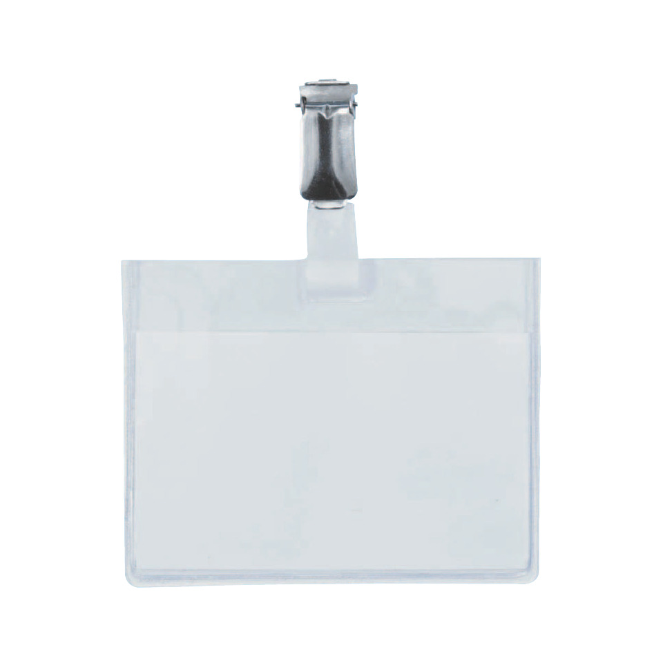 Clip, Ausweisclip, Namensschild, Transparenter Clip, Plexiglas