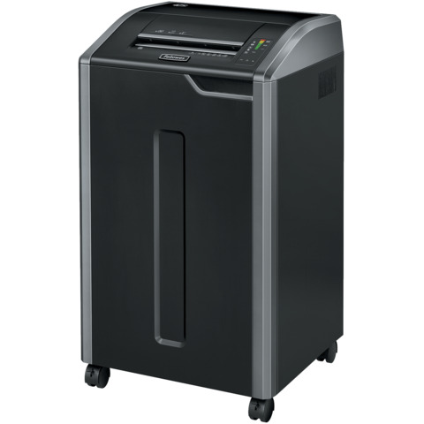 Aktenvernichter Powershred® 425i, Streifenschnitt 5,8mm, P2, 40 Blatt, silber/schwarz FELLOWES 4698501