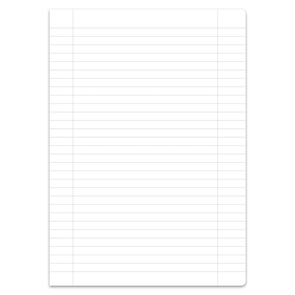 Notizblock, Linienblatt, A4, Papier, Klemmenlos
