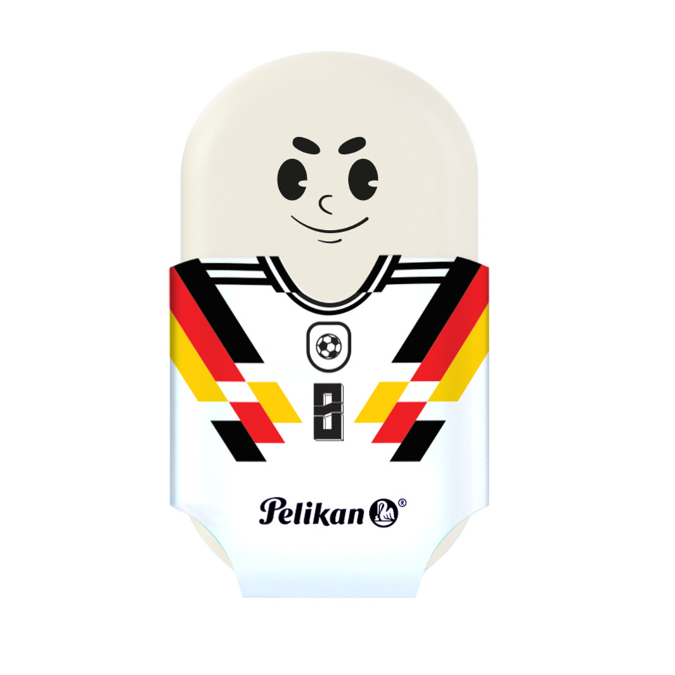 soccer player figure, minifigure, Germany jersey, graphic pattern, Pelikan