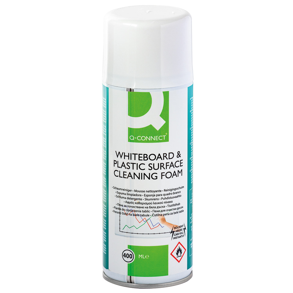 Whiteboard-Reiniger, Schaumreiniger, Aerosolspray, Kunststoffoberflächenreiniger, 400 ml