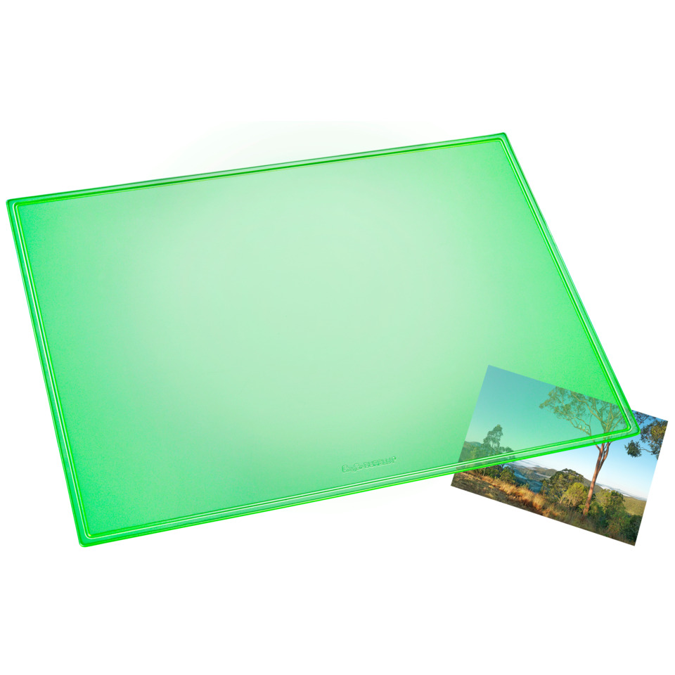 Kunststoff-Schneidebrett, Grün, Großes Brett, Transluzentes grün, Fotodruck-Schutzabdeckung