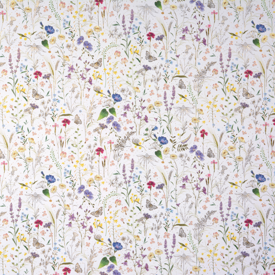 Blumenmuster, Wiesenpflanzen, Blumenwald, Pastellfarben, Floral-Design