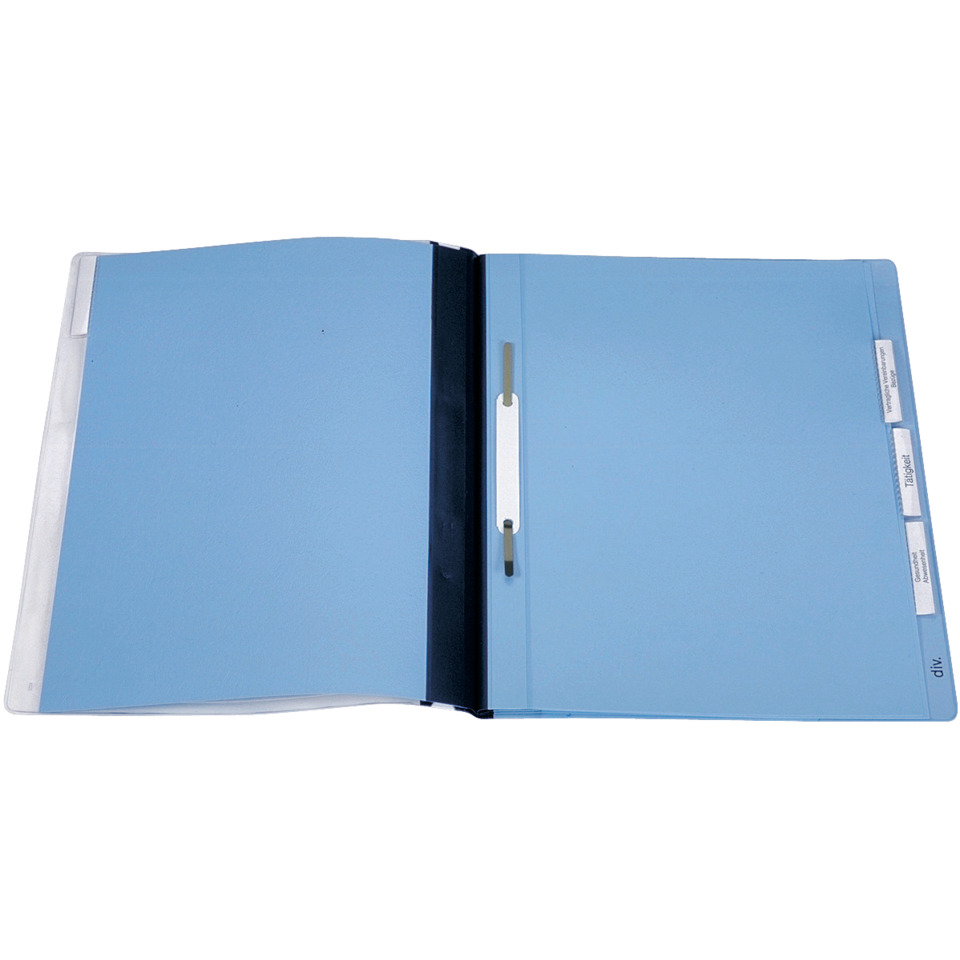Notizbuch, Ordner, Ringordner, blau, Trennblätter