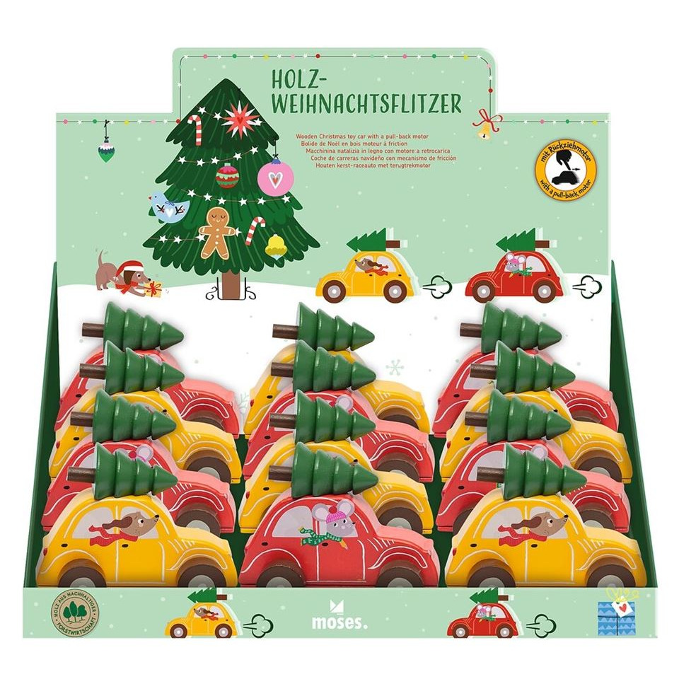 holz, weihnachtsdeko, auto, baum, holzspielzeug