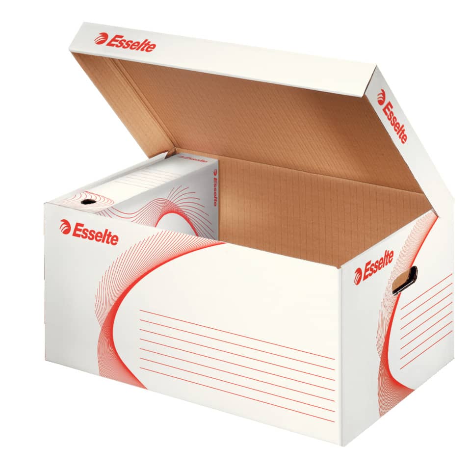 Kartonbox, Umzugskarton, Karton mit Deckel, Farbdesign, Kartonschachtel