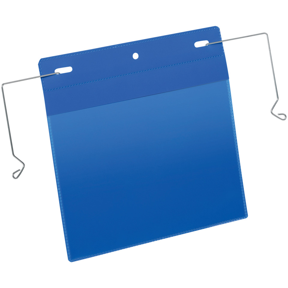 Notizordner, blauer Ordner, Metalldraht, Klammern, Tachoukkel