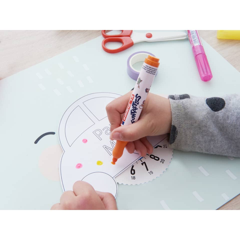 Kinderwerkzeug, Klebebogen, Marker, Schneidewerkzeug, Bastelset