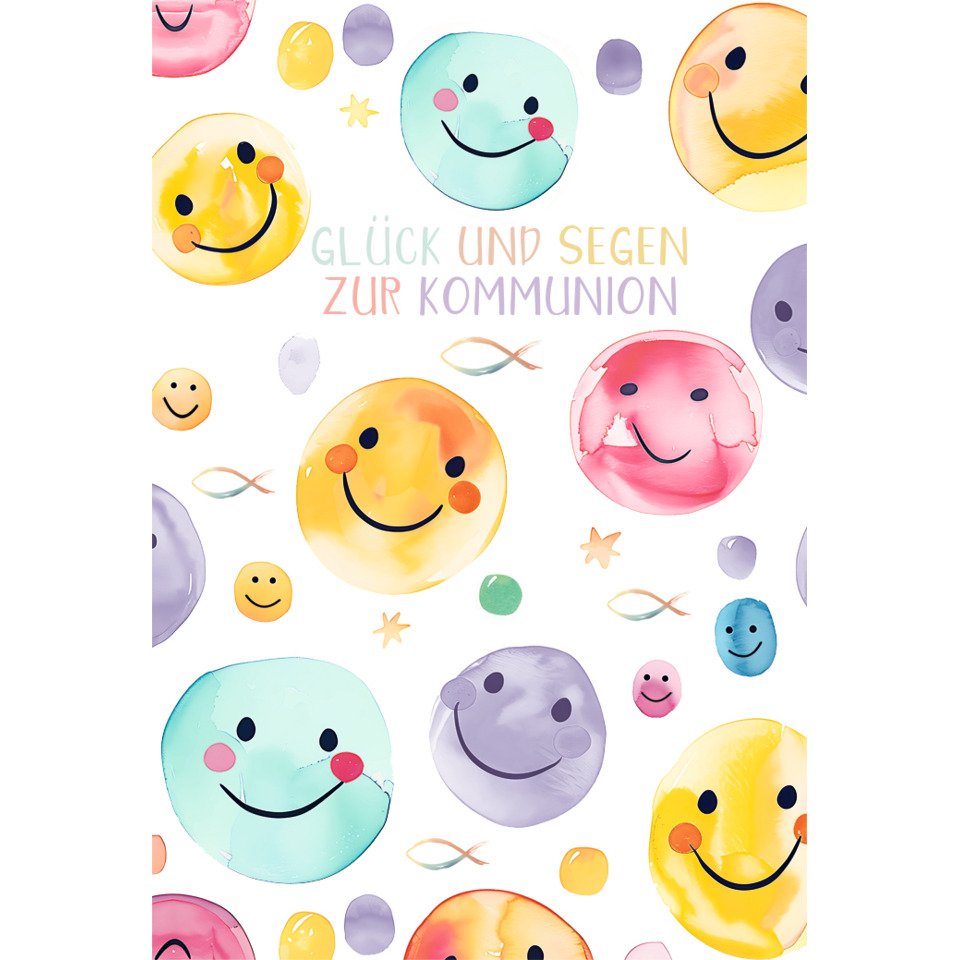 Kommunionskarte, 11,5 x 17 cm  12-1070
