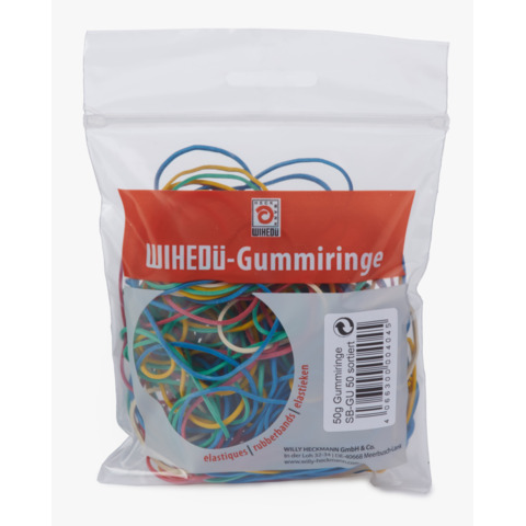 Gummiringe, 50g, sortiert WIHEDÜ 510.020