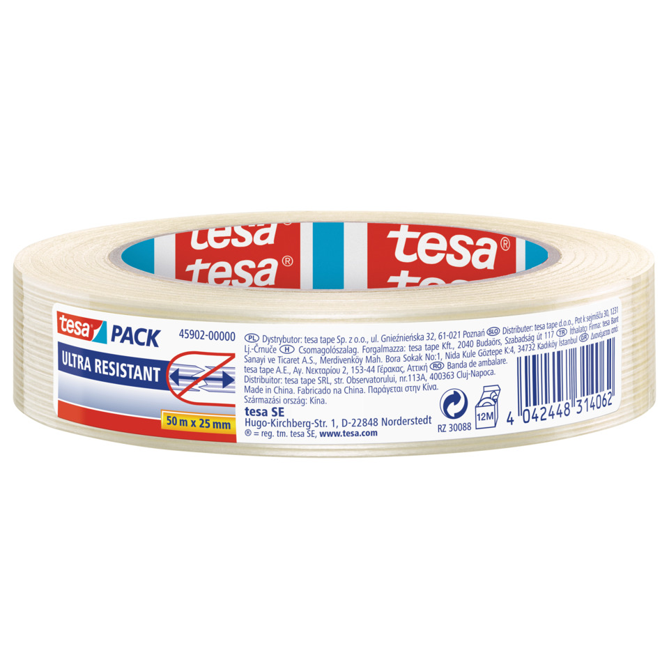 Tesa tape, Klebeband, Ultrahart, Transparent, Rollenband