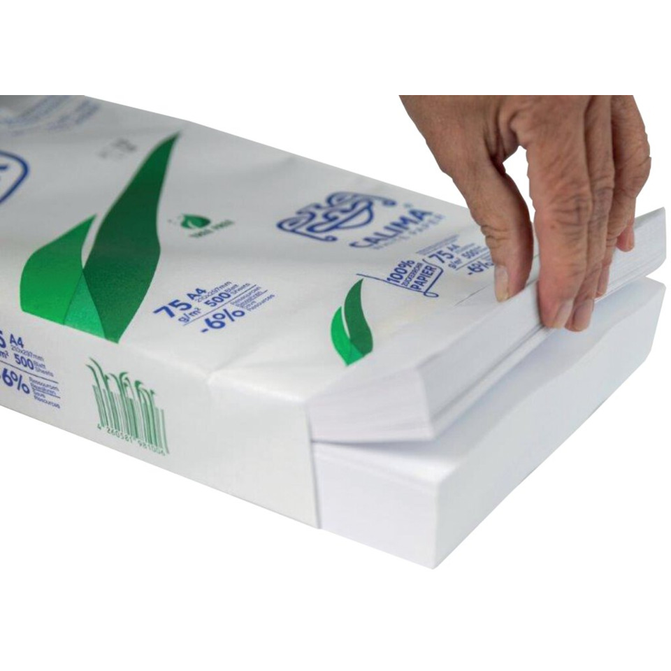 Kopierpapier, A4, Weiß, Pakung, Blattstapel