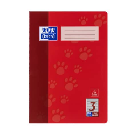 Heft, A4, 90g/m², 32 Blatt, Lin.3, liniert OXFORD 100050324