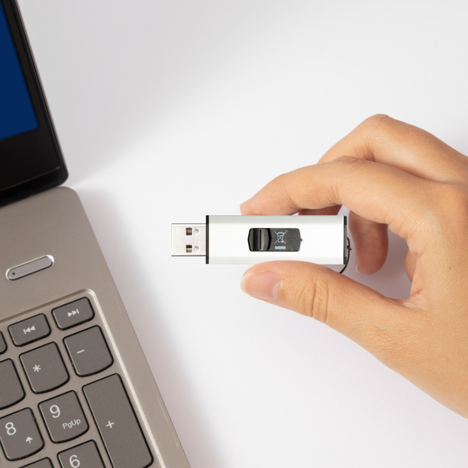 USB, USB-Stick, Speichermedien, Metall, Silber