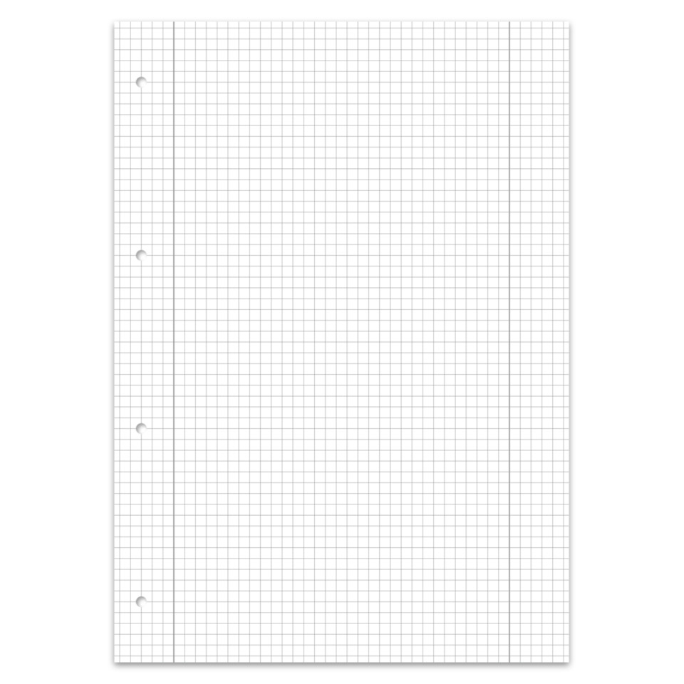 Notizblock, Gitterpapier, Ringbindung, Blätter, Blatt Papier