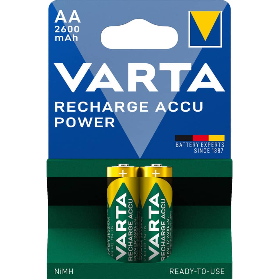 AA-Batterie, VARTA, Wiederaufladbare, Strom, Sofort einsatzbereit