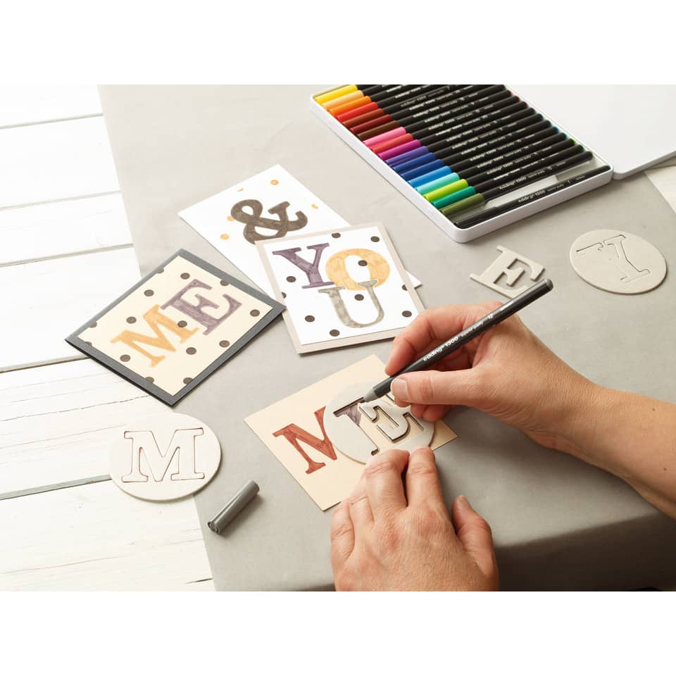 karten, handlettering, stempel, buntstifte, DIY