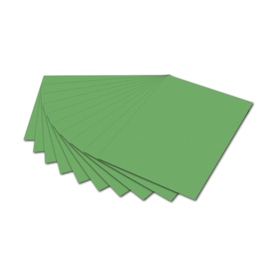 grünes Papier, Kartenmaterial, Verschiedene Größen, Flachfalz, Bastelbedarf