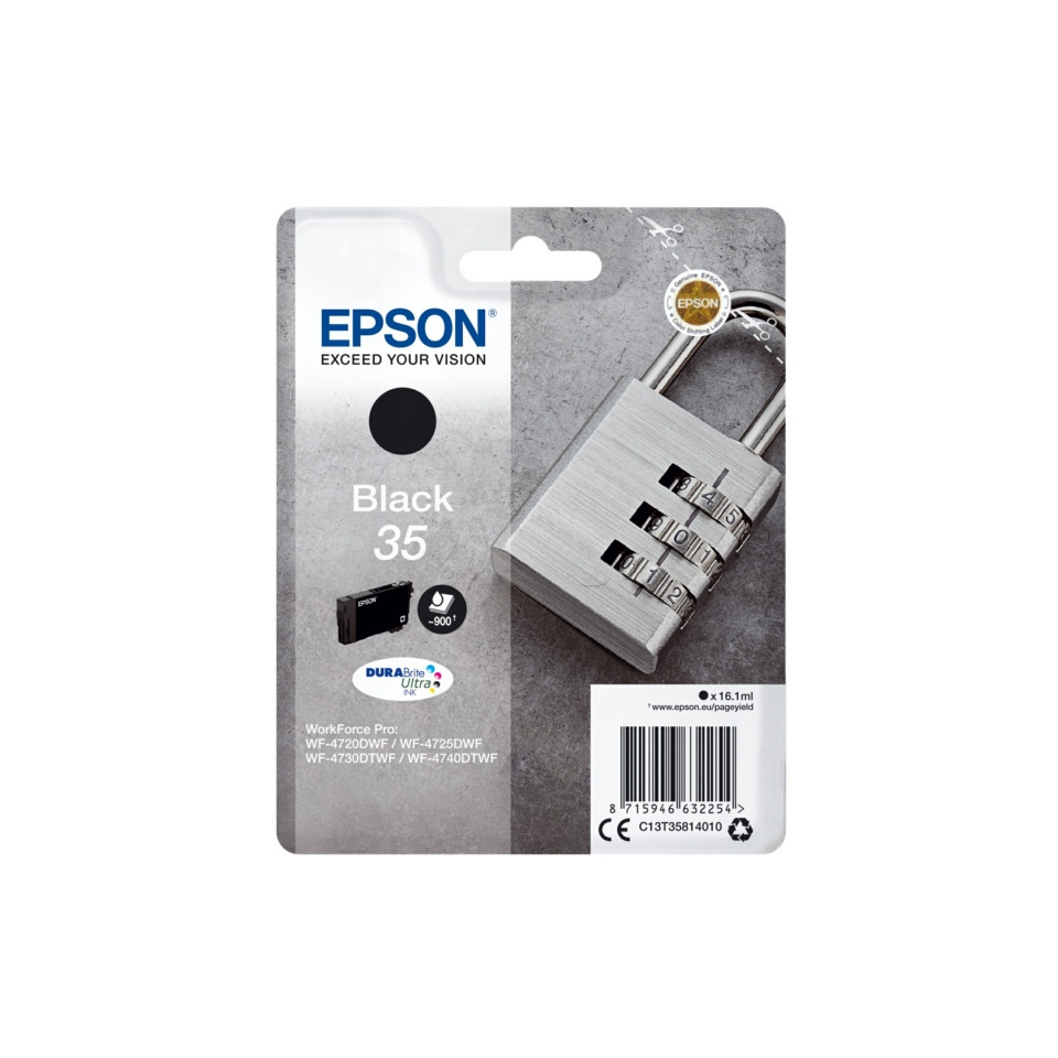 Tintenpatrone, Black 35, Druckerpatrone, Epson, DuraBrite Ink