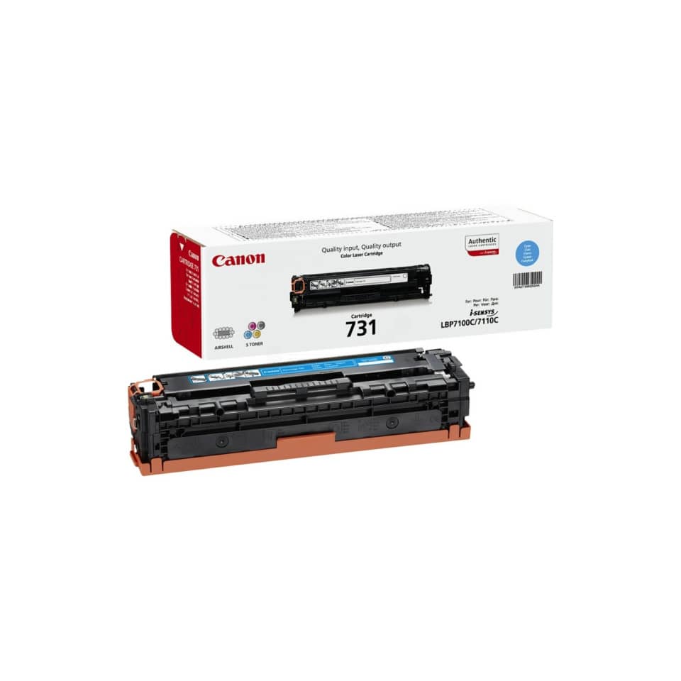 Printer-Tonerkassette, Tonerkassette, Canon 731, Lasercartridge, Schwarz-Orange