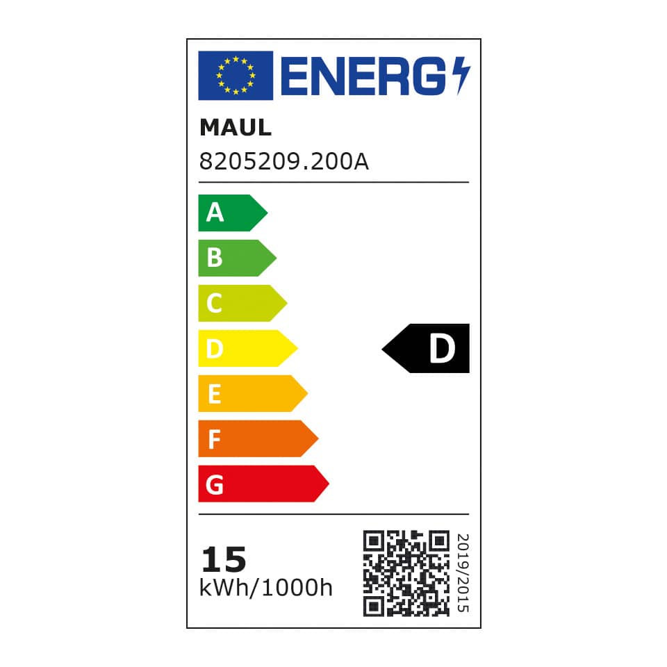 Energieeffizienz, Energielabel, kWh/1000h, Zettel, QR-Code