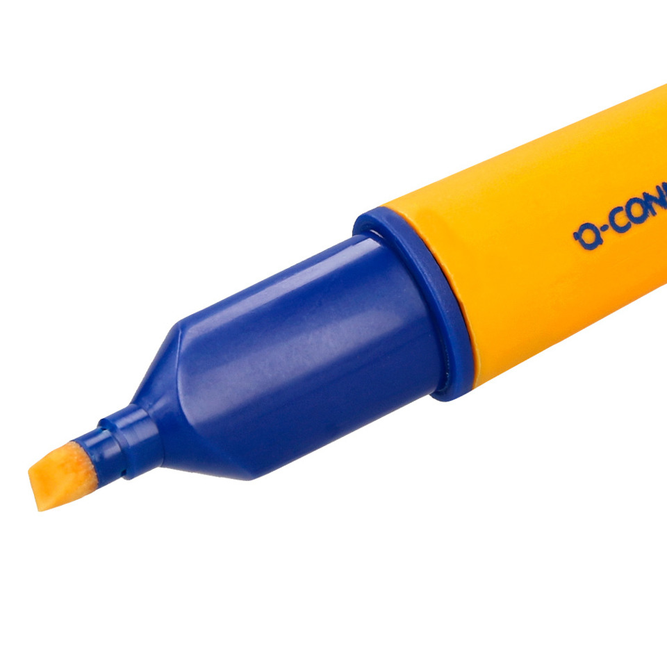highlighter, tip, marker, blue, orange