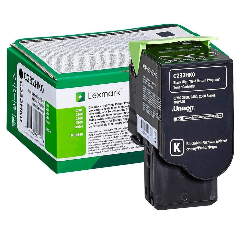 Tonerpatrone, Toner, K-C/M/C/M2500 Serie, Lexmark, Black High Yield