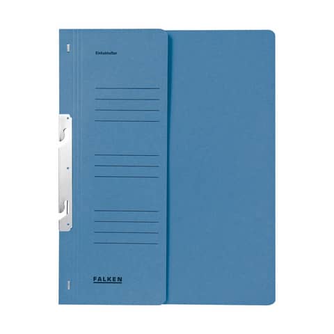 Einhakhefter, A4, halber Vorderdeckel, kaufmännische Heftung, blau FALKEN 80003999