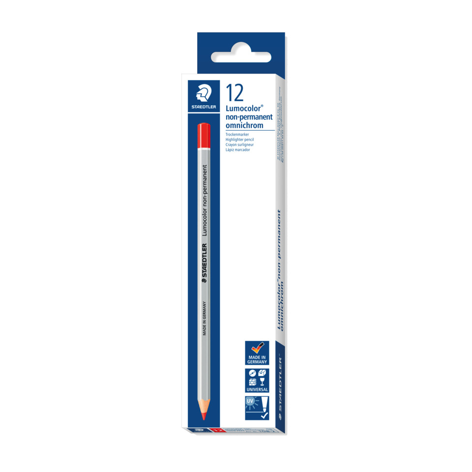 Bleistift, Lumocolor, non-permanent, omnichrom, 12er pack