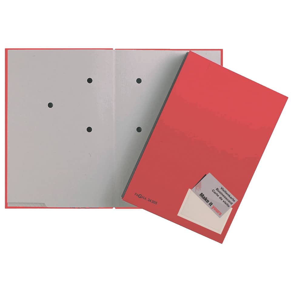 Notizbuch, Kartenhalter, Rot, Pappe, Musterlose Grundfläche