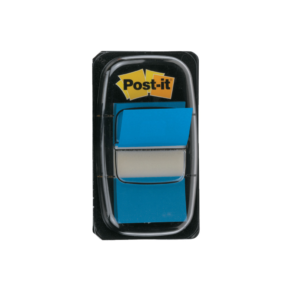 Post-it Notizen, blaue Haftnotizen, Klebezettelspender, Klebepunkte, Notizblock