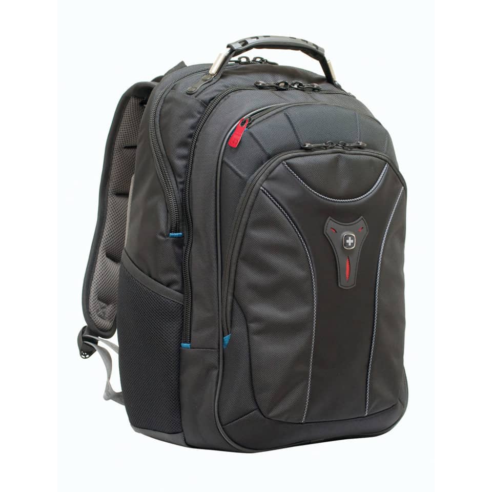 Rucksack, Schultasche, Laptopfach, schwarz, Reißverschluss