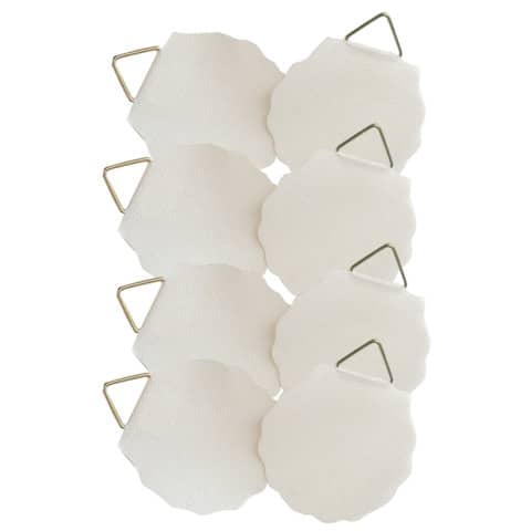 Bildaufhänger, Ø 30mm, Leinen, 8 Stück, weiß AVERY ZWECKFORM 3732