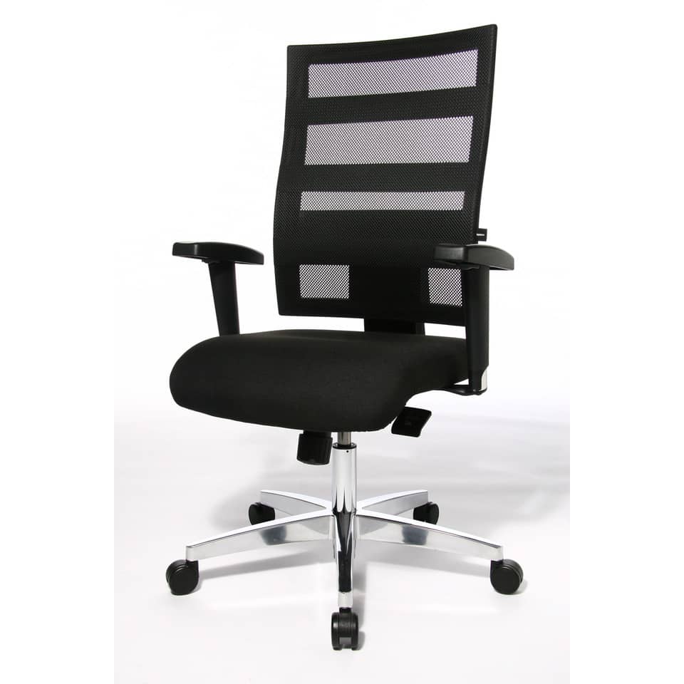 Bürostuhl, Mesh-Rücken, Verstellbare Armlehnen, Schaumstoffsitz, Rollenkreuz