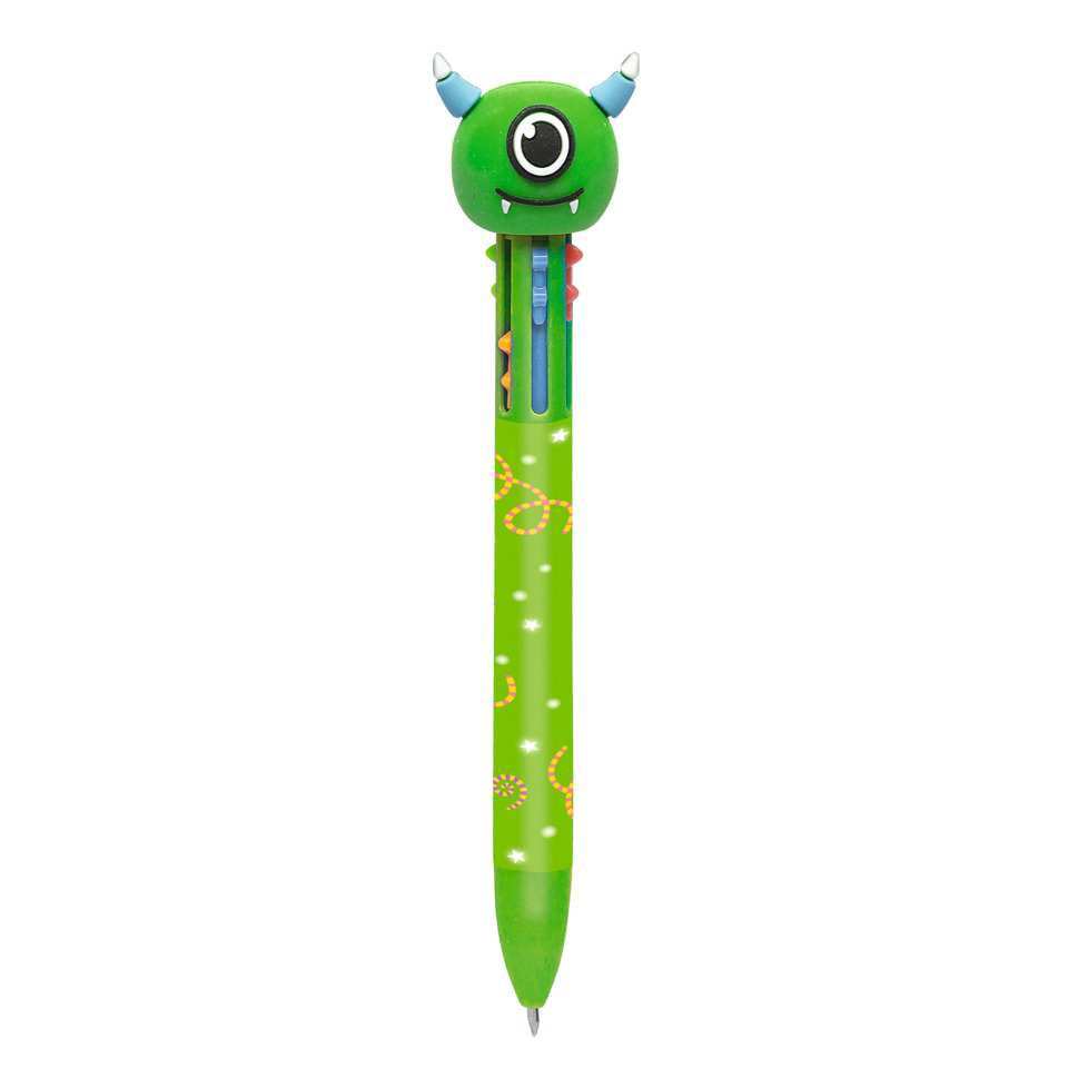 Stift, Kuli, Buntstift, Monster-Top, Grün