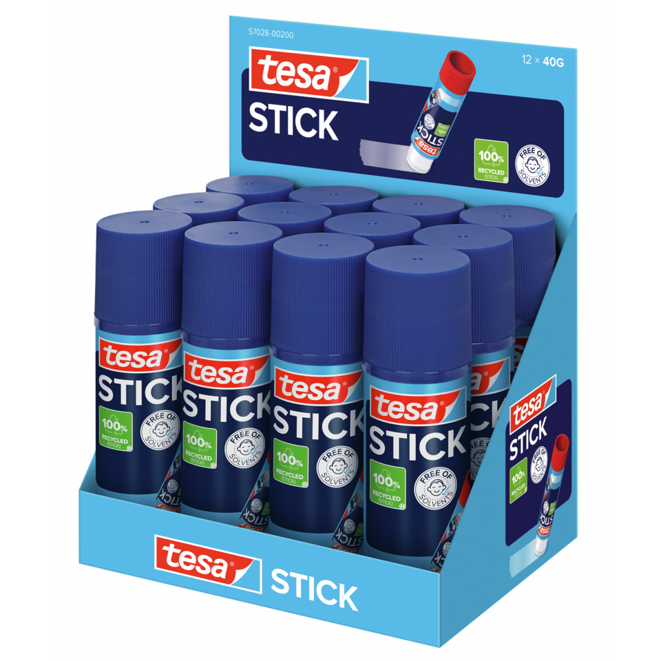 Klebstift, Klebstoff, Stift, Wandhalter, 12x40G