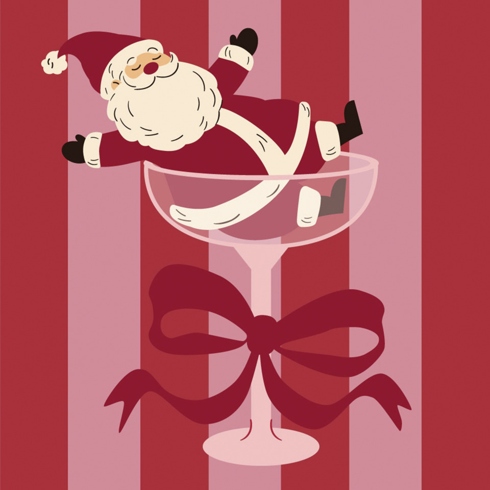 Weihnachtsdeko, Santa, Glas, Geschenk, Geschenkverpackung