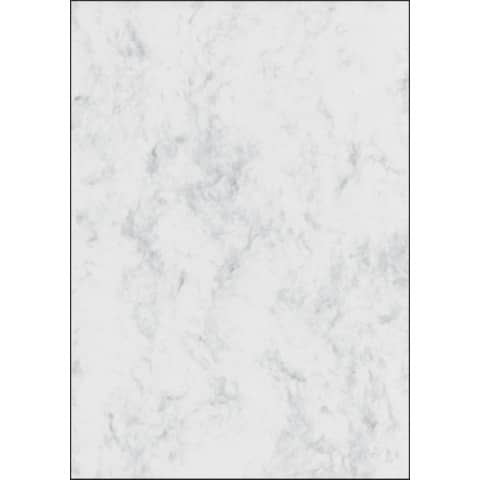 Design Papier Marmor, A4, 90g/m², 100 Blatt, grau SIGEL DP371