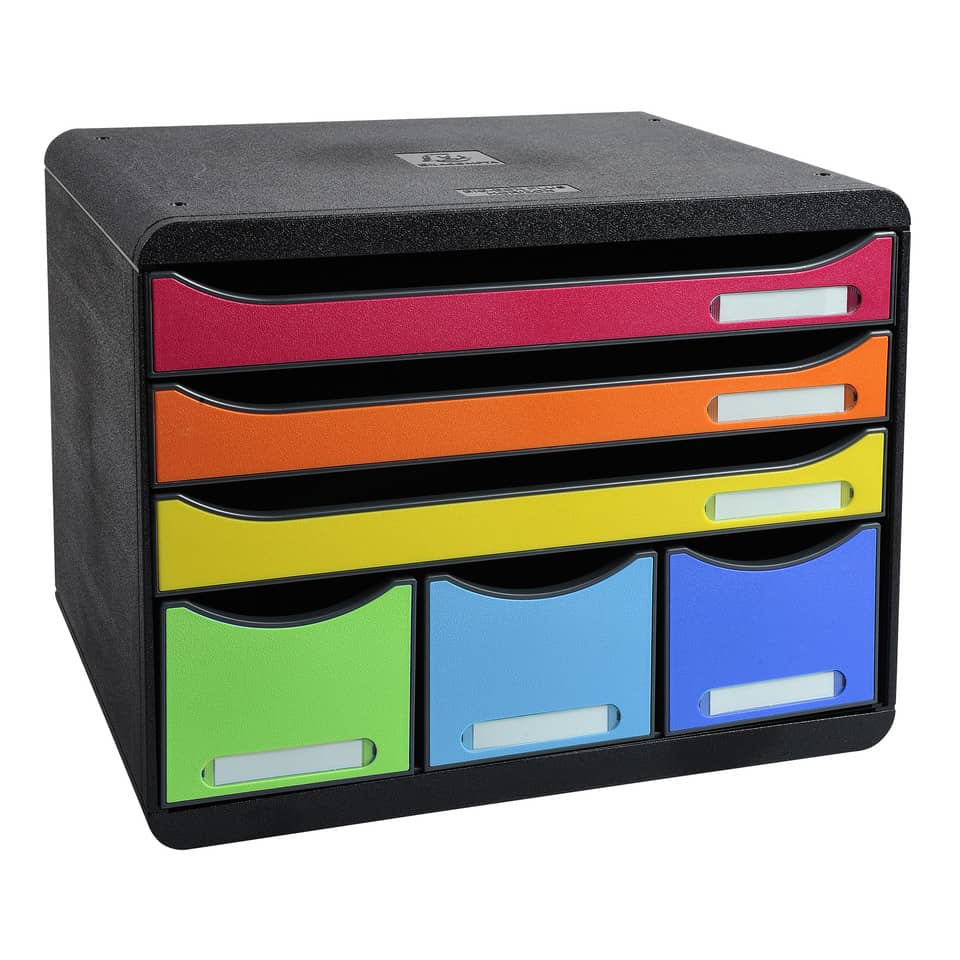 Kleinteile-Schubladen, Aufbewahrungsbox, Schubladen-Organizer, Farbstarke Schubladen, Kunststoffkoffer