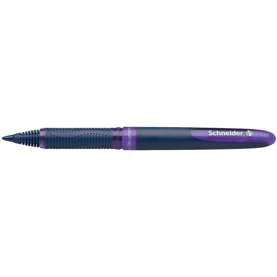Tintenstift, Kugelschreiber, Gummigriff, Lila Akzent, Schreibstift
