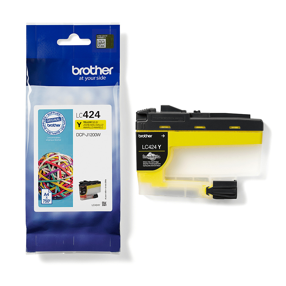 Tinte, Tintenpatrone, Gelb, Brother LC424Y, Druckerpatrone, Tintenpatrone, Gelb, Druckerpatrone, LC424, Kartusche