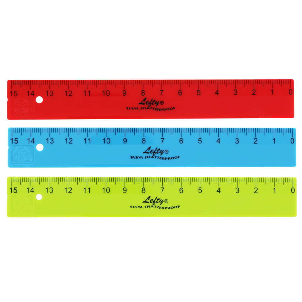 Lineare Messleiste, transparente Lineal, farbiges Lineal, Messwerkzeug, flaches Lineal